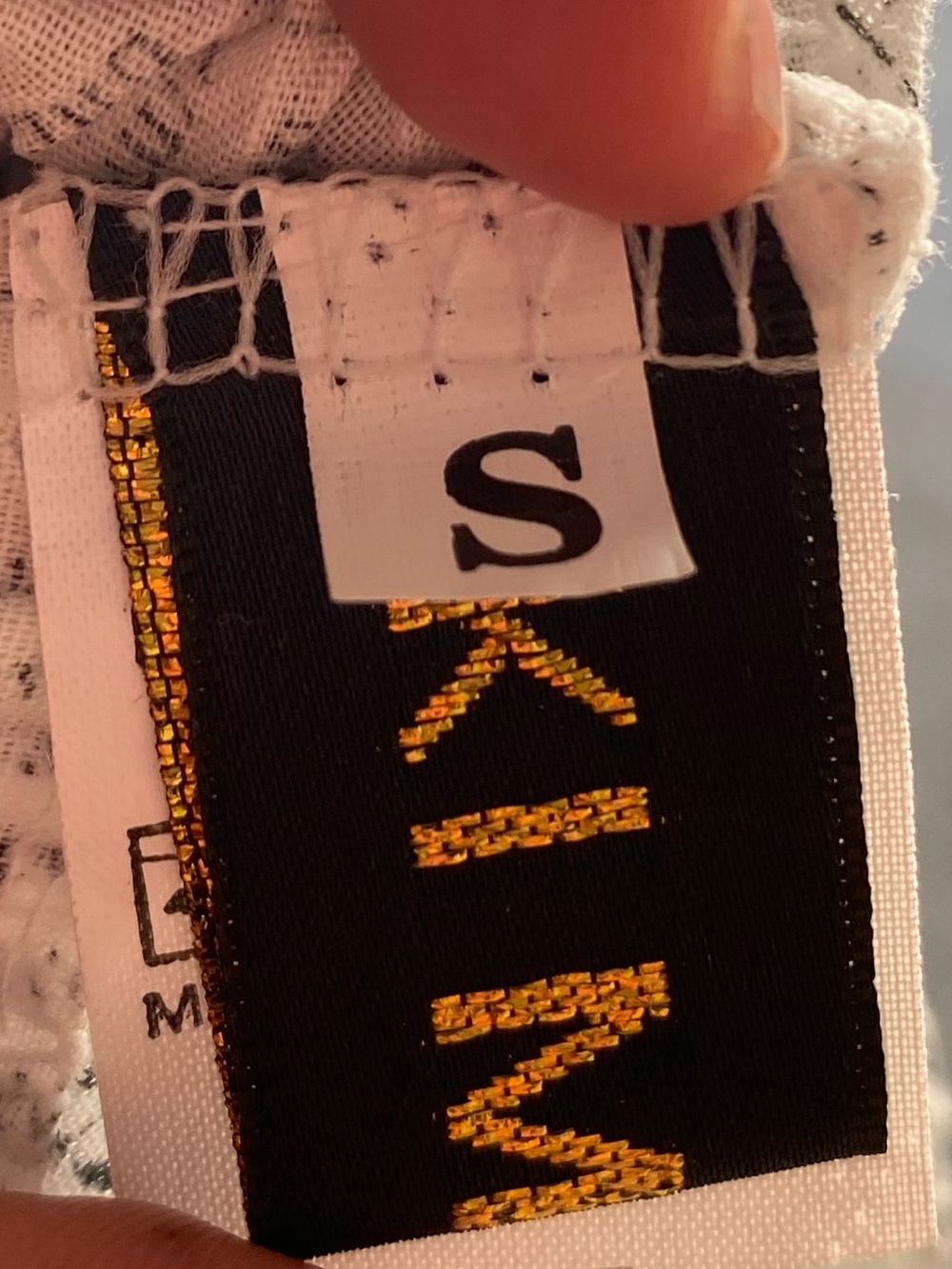 NWOT Ki Meng Newspaper Print Drop Crotch Harem Pants S Y2K Lagenlook - Picture 12 of 13